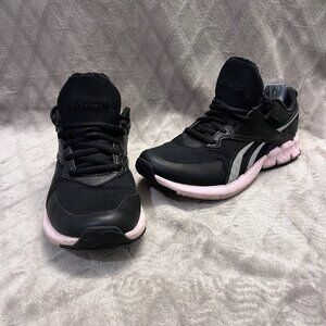 Reebok Women's Ztaur Run II Black Pink Women 7.5 Running Shoes Sneakers